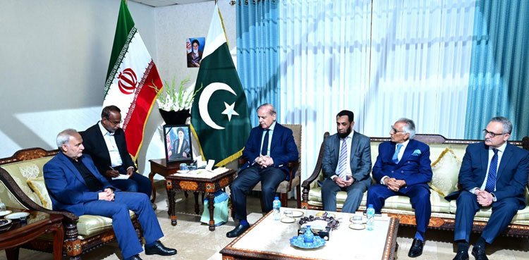 PM Shehbaz visits Iran Embassy to condole deaths of President Raisi, others