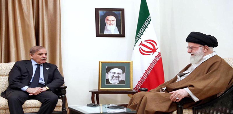 PM Shehbaz meets Iran’s Supreme leader, offers condolences over Raisi’s death