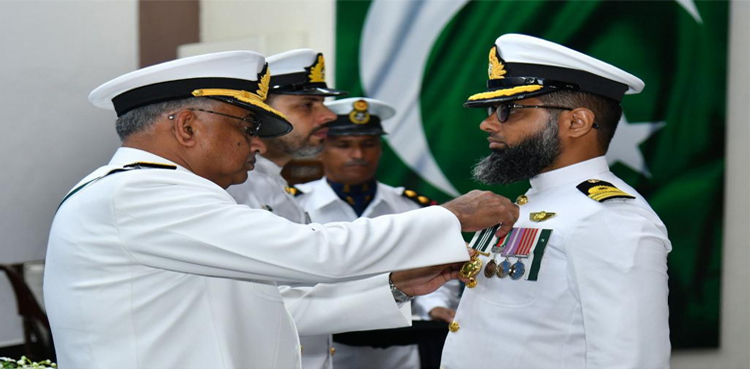Military awards conferred upon Pak Navy officers