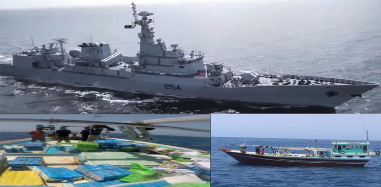 Pakistan Navy foils drug smuggling attempt