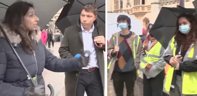 Suella Braverman blanked by students in viral video