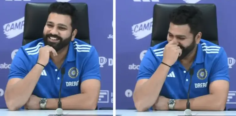 WATCH: Rohit Sharma reacts to query on Virat Kohli's strike rate
