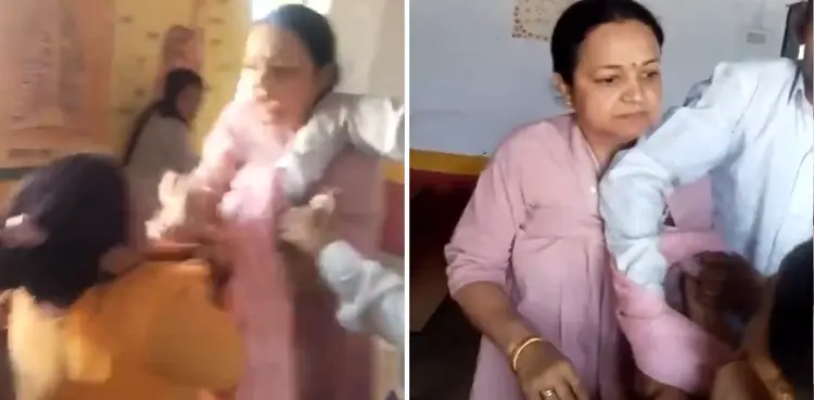 VIRAL: Principal, teacher fight over coming late to school