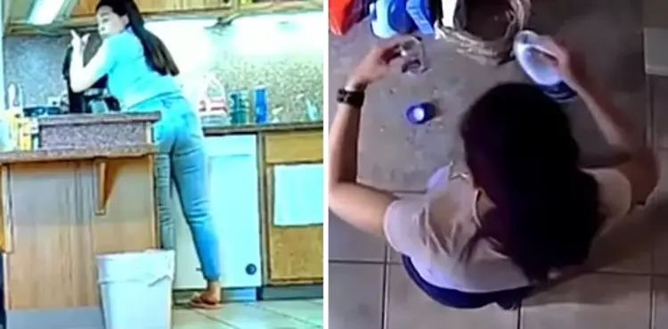 VIDEO: Wife caught pouring bleach in husband's coffee