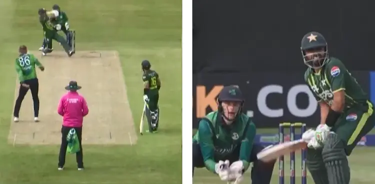 WATCH: Babar Azam hits four sixes in an over against Ireland
