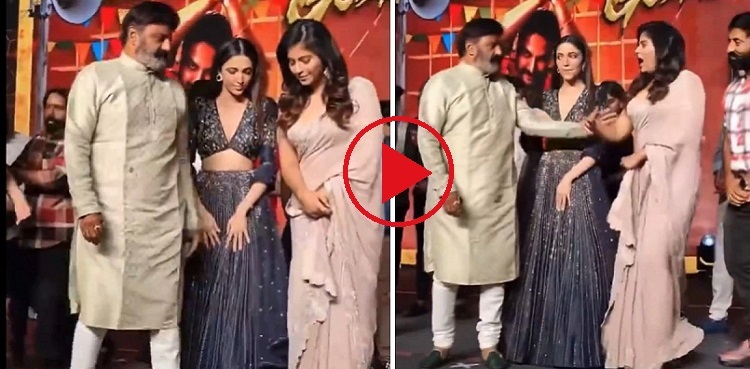 Watch: Indian actor pushes female co-star on stage; Internet reacts