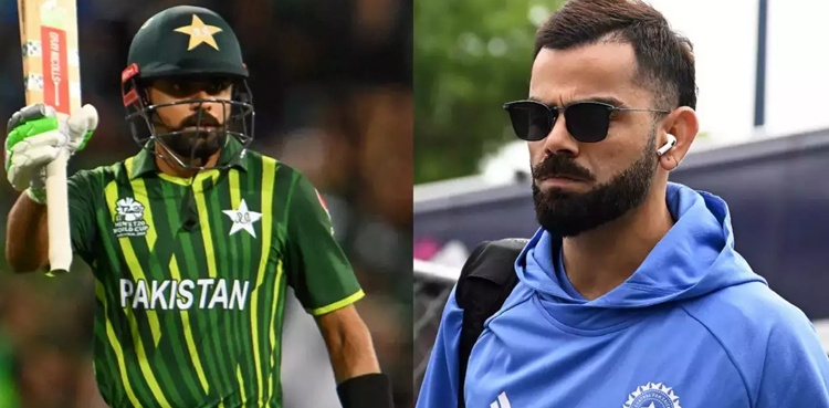 Babar Azam needs 16 runs to surpass Virat Kohli