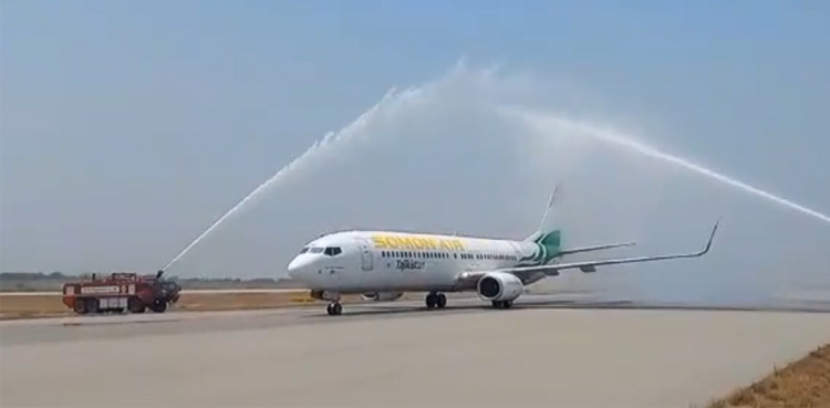 Islamabad airport welcomes Tajikistan’s Somon Air inaugural flight