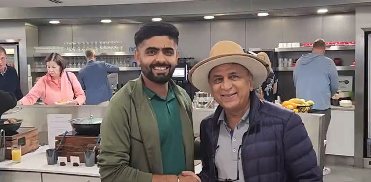 WATCH: Babar Azam meets Sunil Gavaskar ahead of T20 World Cup 2024