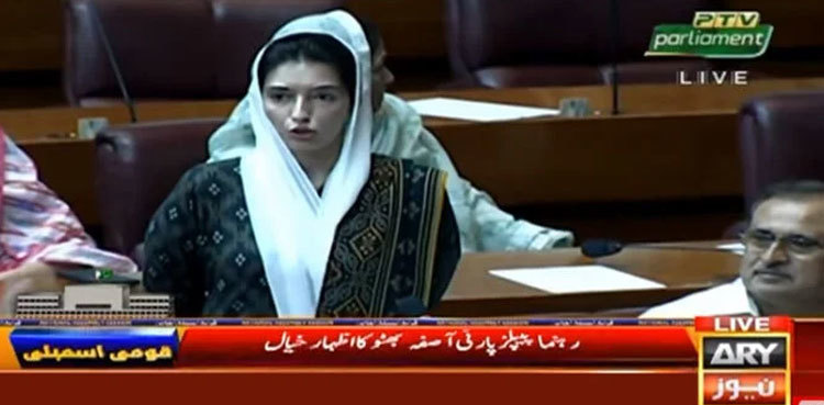 Aseefa Bhutto slams Budget 2024 in maiden NA speech