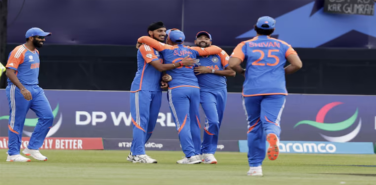 India seal Super 8s berth with narrow victory over USA