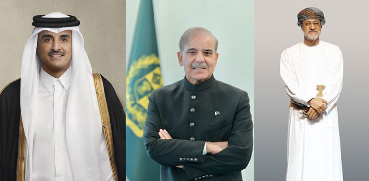 PM Shehbaz discusses regional stability with Qatar Emir, Oman’s Sultan