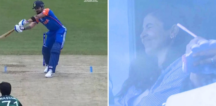 IND vs PAK: Anushka Sharma dejected as Virat Kohli departs early in T20 World Cup match
