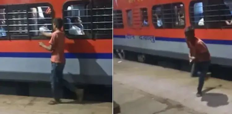 Caught On Cam: Boy snatches passenger’s phone from moving train