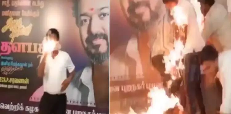 VIDEO: Boy suffers burn injuries in Thalapathy Vijay’s birthday celebration