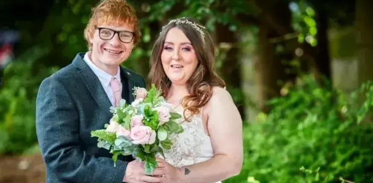 Ed Sheeran superfan marries his doppelganger in presence of celeb lookalikes