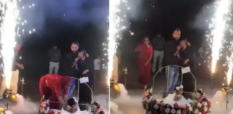 VIDEO: Birthday celebration goes wrong as firecrackers land on baby