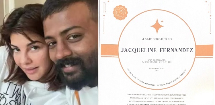 Jacqueline Fernandez gets a 'real star' from conman Sukesh Chandrashekhar