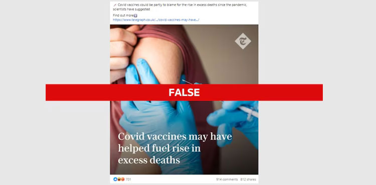 Fact Check: Study DOES NOT say COVID vaccines fueled excess deaths