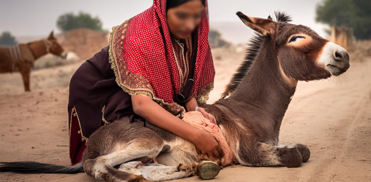 Landlord brutally kills donkey in Punjab