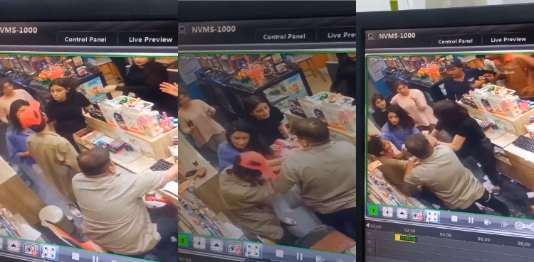 WATCH: Salesman beaten by three girls in Lahore