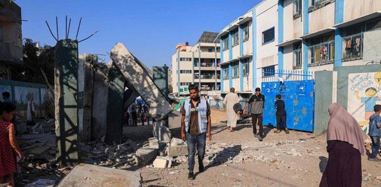 Israeli strike kills 15 Palestinians in Gaza school