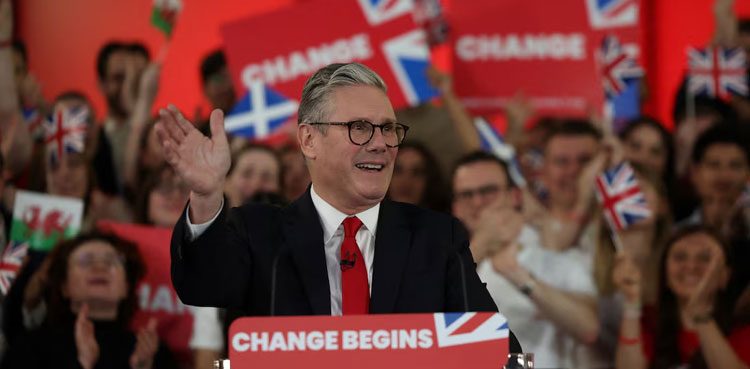 Keir Starmer pledges to stabilise UK as Labour win huge majority