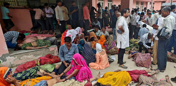 India suspends six police, govt officials for stampede that killed 121