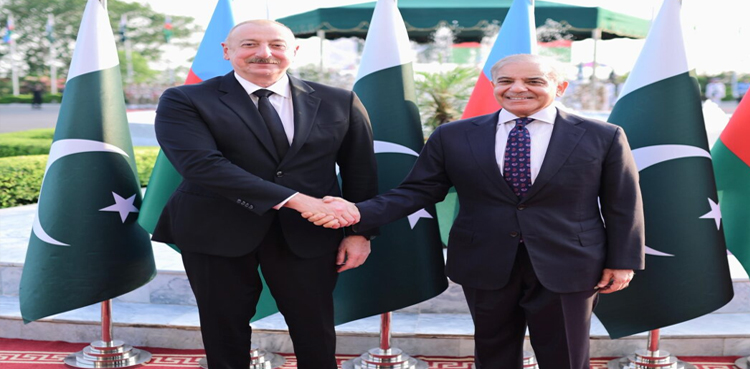 PM Shehbaz hosts reception in honour of Azerbaijan president
