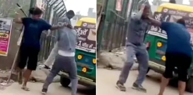 Caught-On-Cam: Girl brutally thrashes rickshaw driver with hockey stick