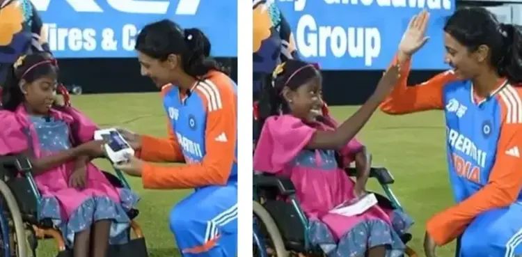 WATCH: Smriti Mandhana’s heartwarming gesture towards young Sri Lankan fan