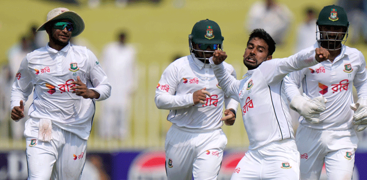 Bangladesh clinch maiden Test victory against Pakistan in Rawalpindi