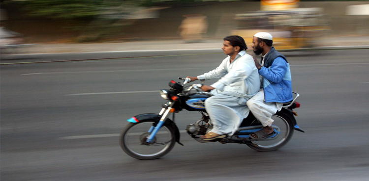 Pillion riding banned in Karachi