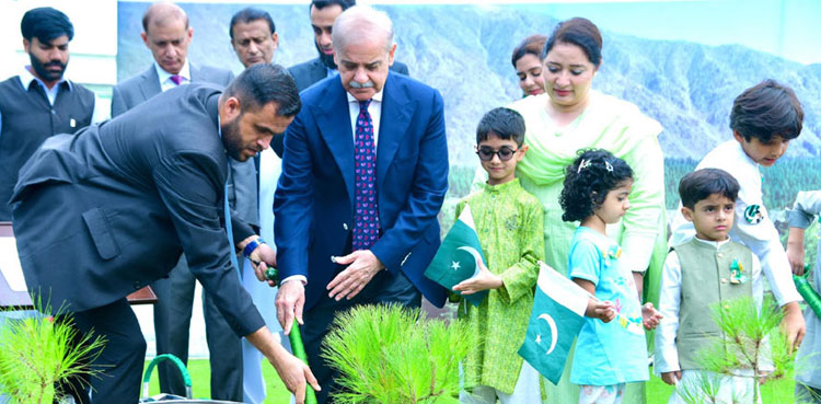 PM Shehbaz kicks off monsoon tree plantation drive