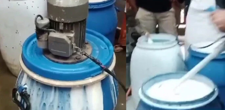 Synthetic milk factory seized in Karachi