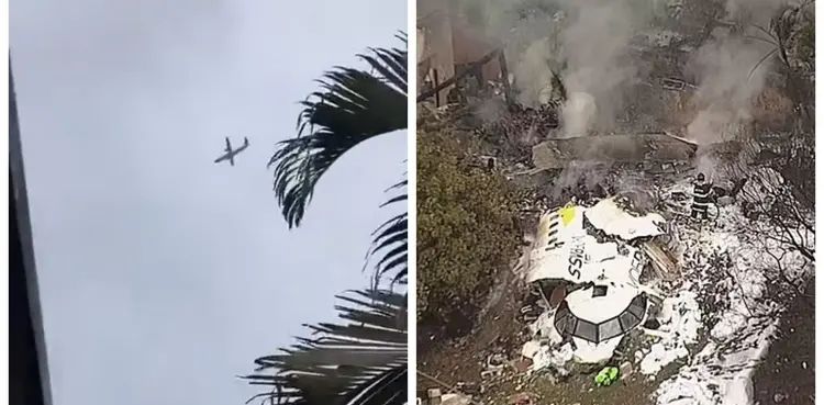 WATCH: Horrifying footage shows passenger plane crashing in Brazil