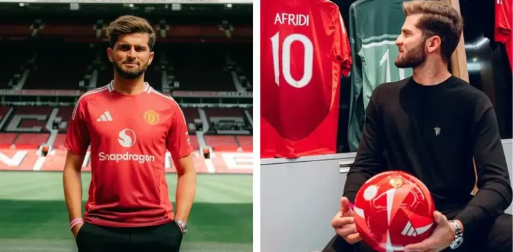 Shaheen Afridi visits Old Trafford, gets Manchester United jersey: See pics
