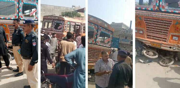 Three crushed to death by speeding bus in Karachi