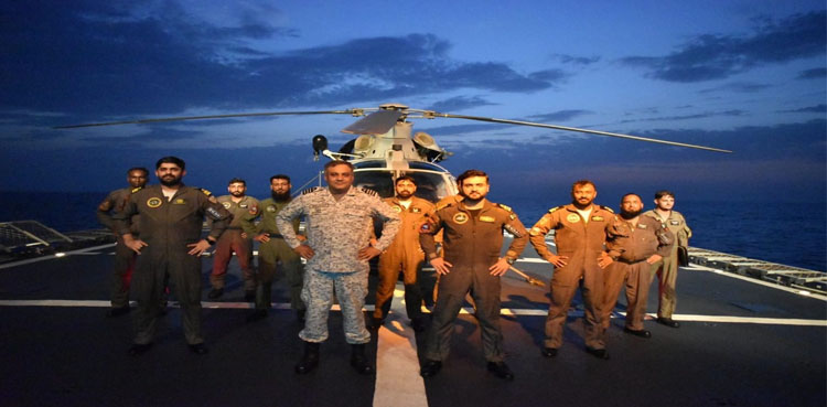 Pakistan Navy Warship PNS Shamsheer joins operation "TALON GRIP"