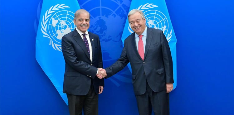 PM Shehbaz urges UN chief for Kashmir dispute resolution
