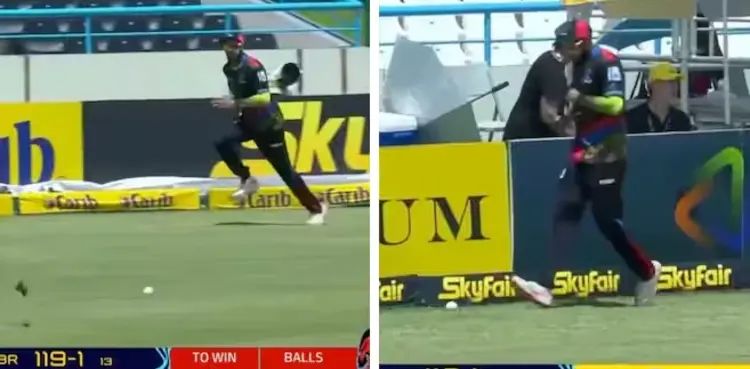 Watch: Imad Wasim doesn't chase the ball in CPL 2024, gets replaced