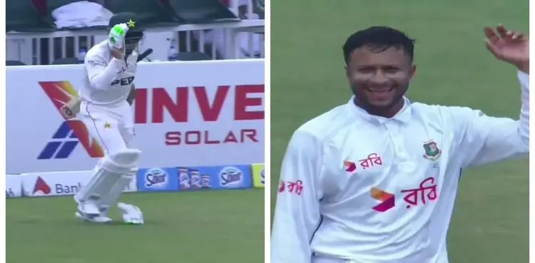 WATCH: Abrar Ahmed rushes in to avoid time out in PAK v BAN Test