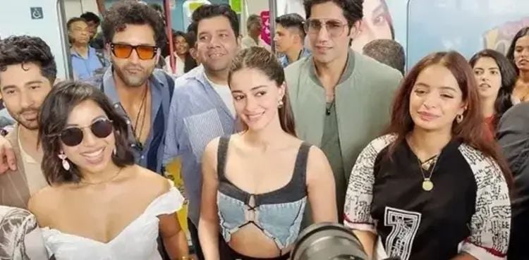Ananya Panday hops on metro for ‘Call Me Bae’ promotion