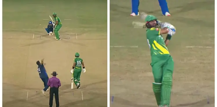WATCH: Markhors’ Abdul Samad smashes six sixes in Champions Cup