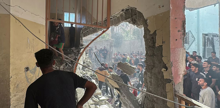 Gaza rescuers say 13 killed in Israeli strike on school