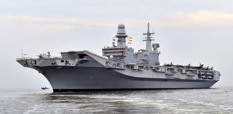 Italian Navy aircraft carrier arrives in Pakistan to boost defence cooperation