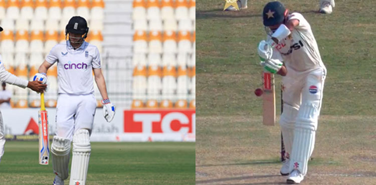 Pakistan batting collapse after England declare at 823-7