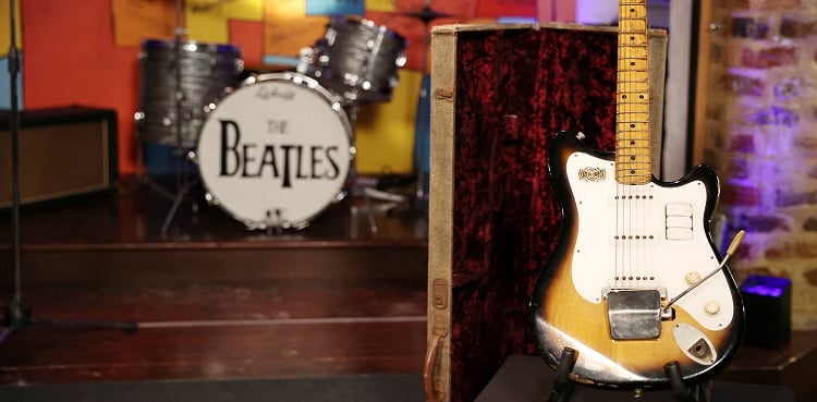 George Harrison's early Beatles guitar to go up for auction
