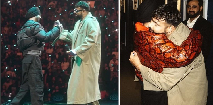 Badshah makes surprise appearance at Diljit Dosanjh's concert; Internet reacts!