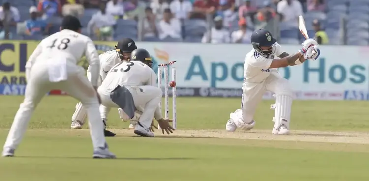 Virat Kohli gets bowled on Santner’s full toss in second Test – WATCH